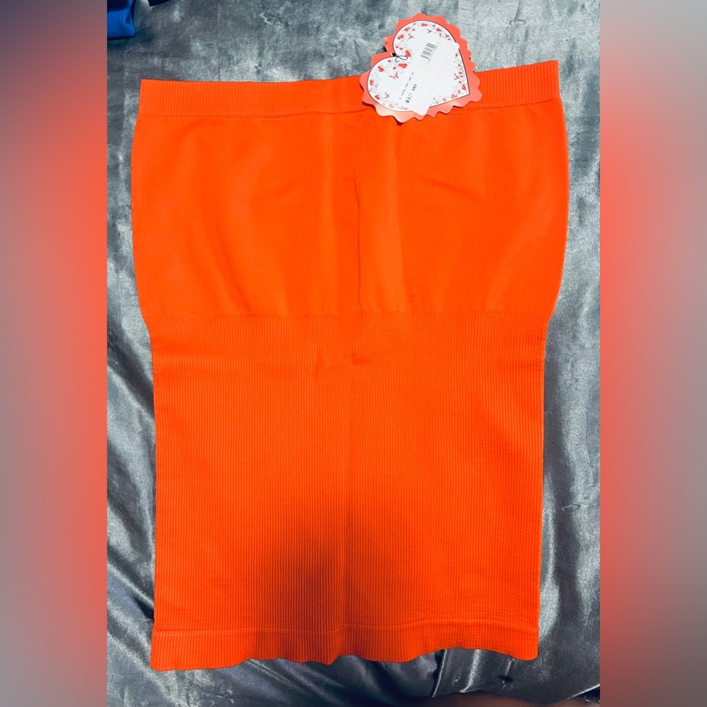 New F&F Bold Orange Tube Top